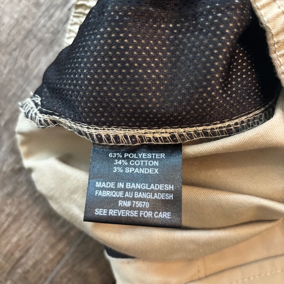 WXYZ Men's Size M Tan Beige Cargo Pants w Drawstring Straight Leg Elastic Waist - Picture 13 of 16